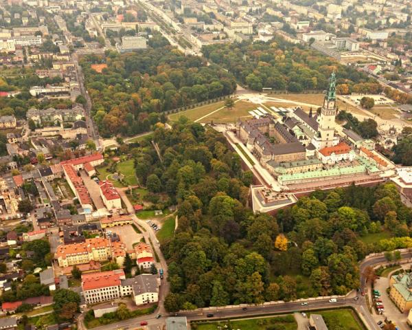 Chenstochov şehrinden güzel bir manzara