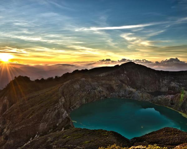 Vue imprenable sur Kelimutu 