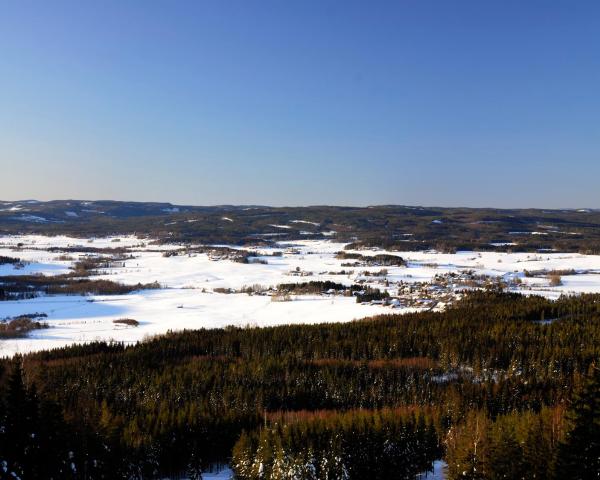 Krásny pohľad na mesto Borlange