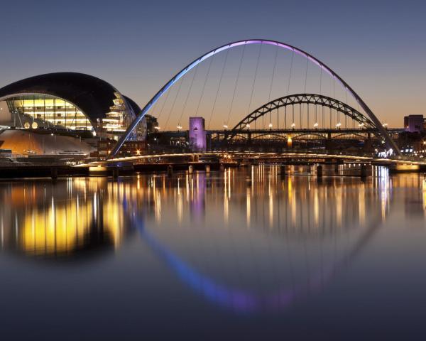 A beautiful view of Gateshead.