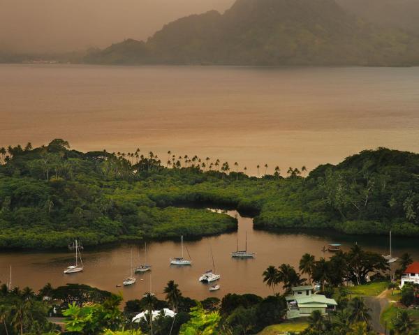 Labasa şehrinden güzel bir manzara
