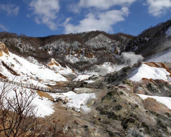 A beautiful view of Noboribetsu.