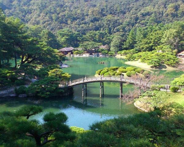 A beautiful view of Takamatsu.