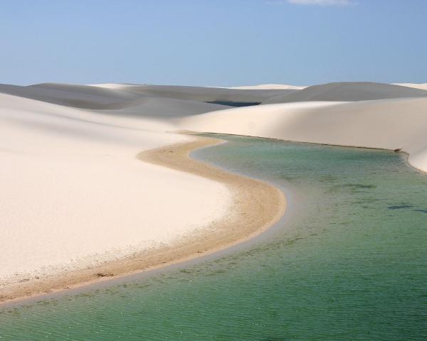 Красивый вид города Barreirinhas