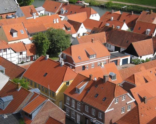 A beautiful view of Ribe.