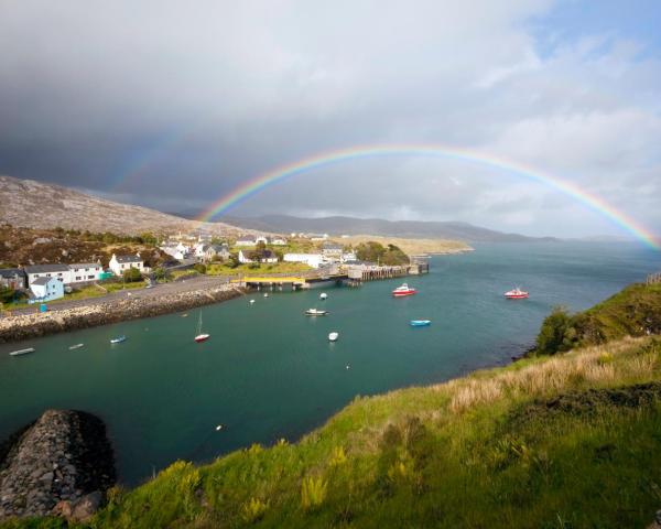 Een mooi uitzicht van Tarbert