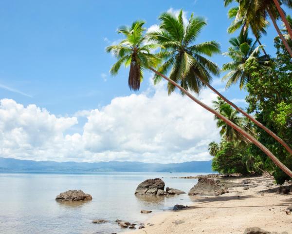 Savusavu şehrinden güzel bir manzara