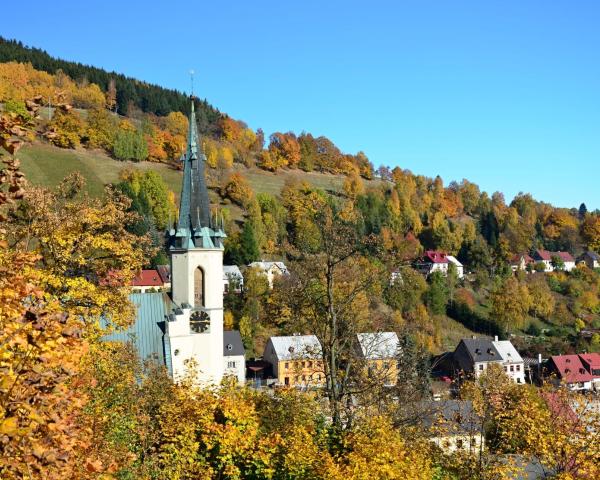 A beautiful view of Jachymov.