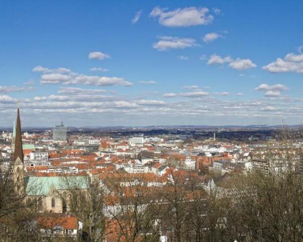 Vacker utsikt över Bielefeld