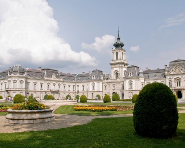 Uma bela vista de Keszthely