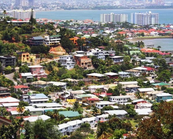 A beautiful view of City of Port of Spain.