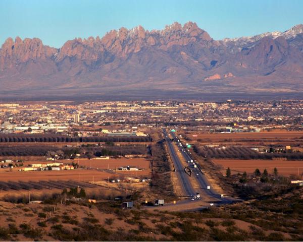 Linna Las Cruces kaunis vaade