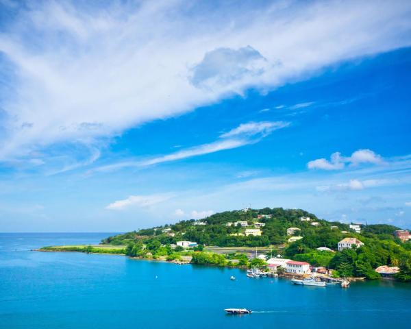 A beautiful view of Saint Lucia Island.