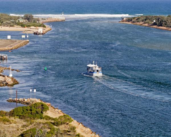 A beautiful view of Lakes Entrance