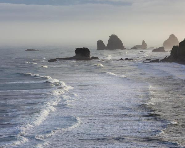 Vedere frumoasă la Punakaiki