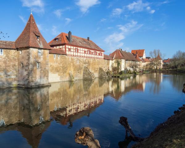 Vedere frumoasă la Weissenburg in Bayern