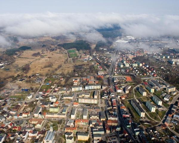 Čudovit pogled na mesto Novoradomsk