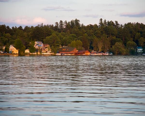 Vakker utsikt over Saranac Lake