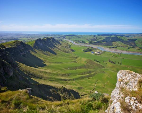 Krásny pohľad na mesto Havelock North