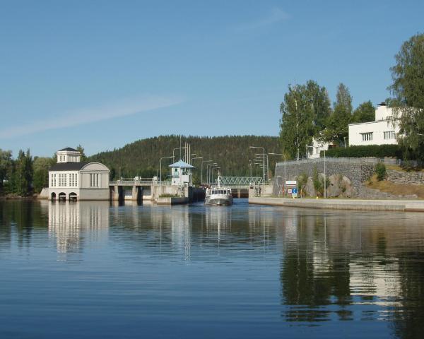 En smuk udsigt over Vaajakoski