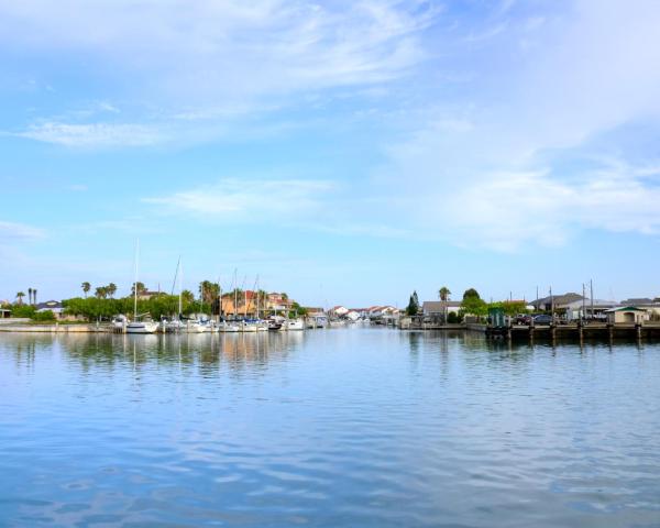 En smuk udsigt over Port Isabel