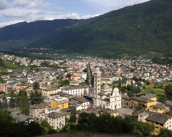 A beautiful view of Tirano.