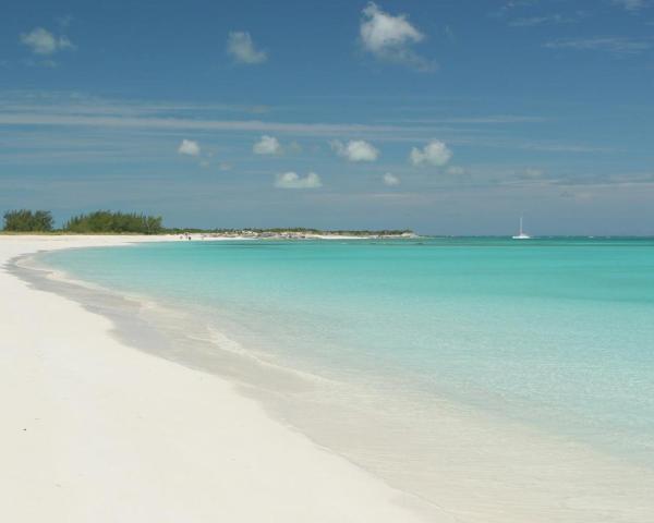 Красивый вид города Caye Corker