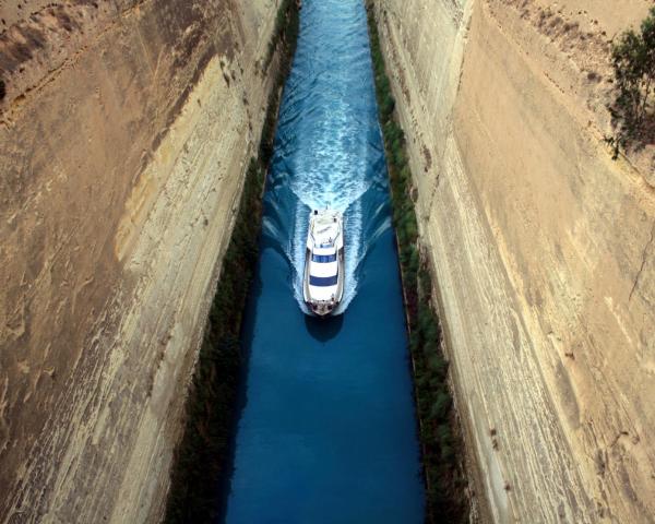 A beautiful view of Corinth.