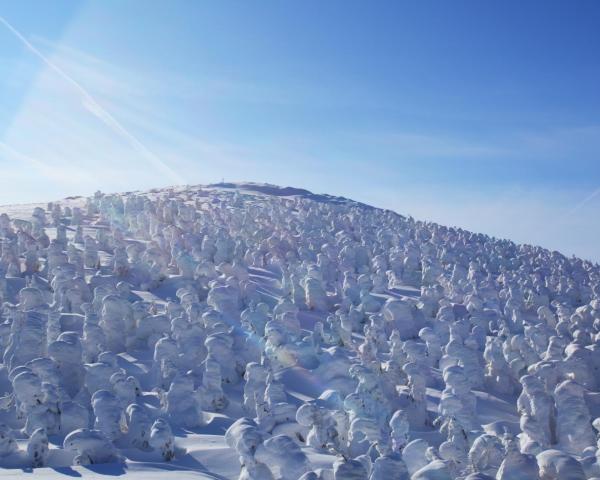 A beautiful view of Zao Onsen.