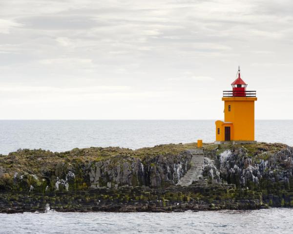 Vakker utsikt over Flatey