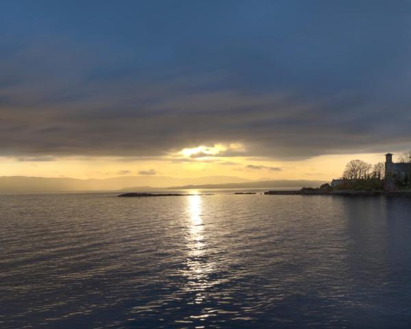 Helensburgh şehrinden güzel bir manzara