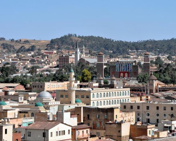 Csodás kilátás Asmara városára