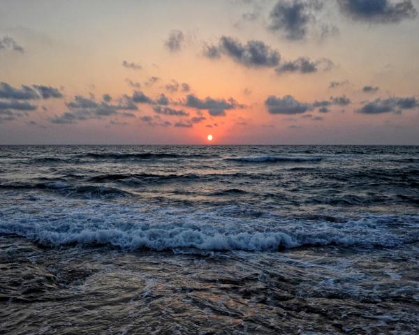 Nahariya şehrinden güzel bir manzara