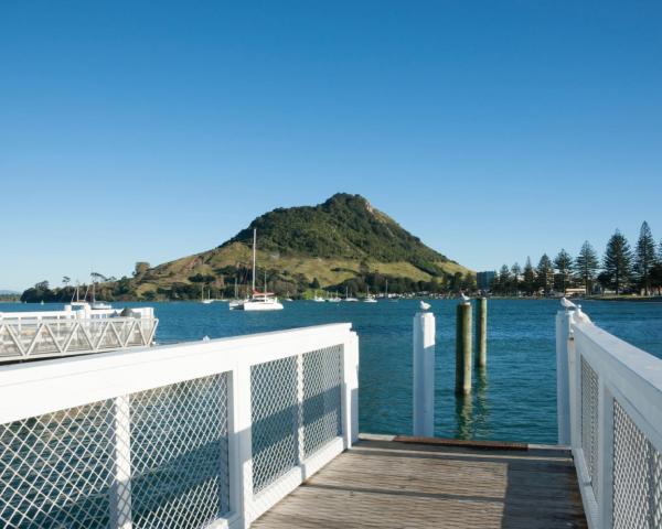 Una bella vista de Mount Maunganui