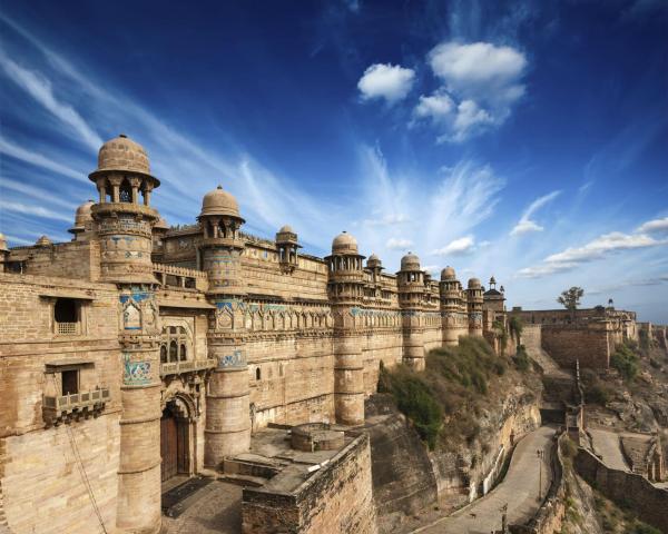 Una bonita vista de Gwalior