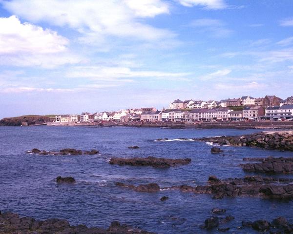 Красивый вид города Portstewart