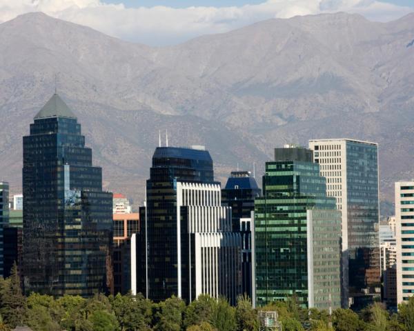 Una bella vista de Las Condes