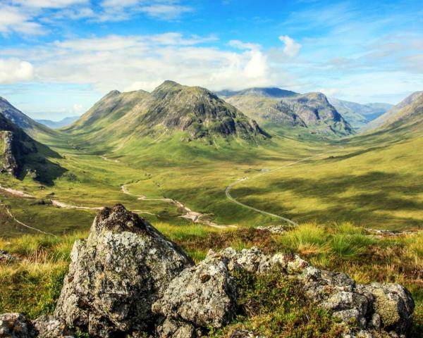 Linna Glencoe kaunis vaade