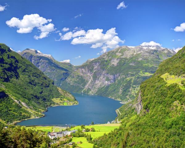 Vedere frumoasă la Geiranger