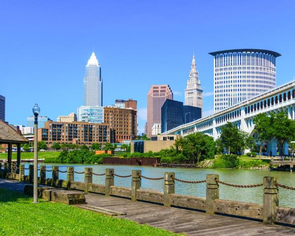 A beautiful view of Cleveland.