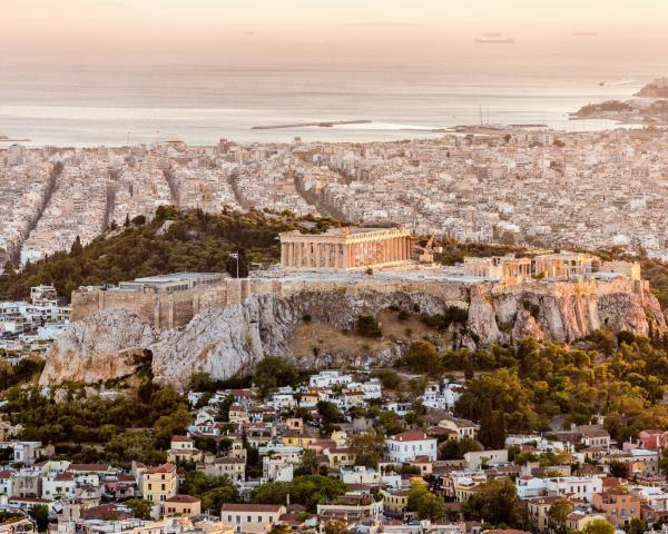 A beautiful view of Athens.