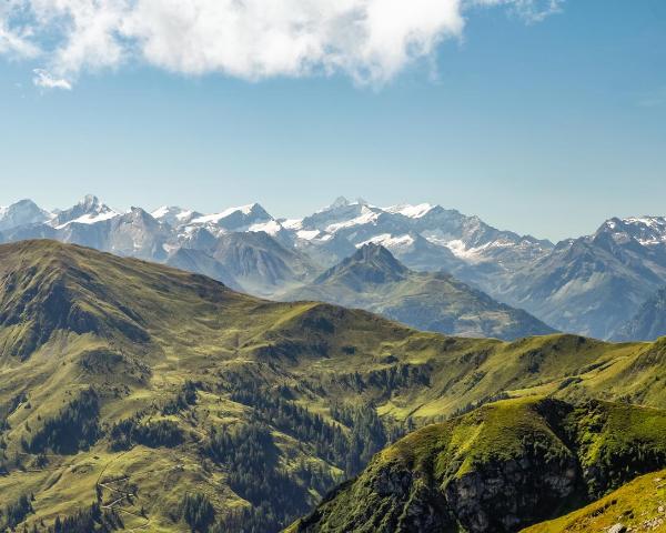 A beautiful view of Saalbach.