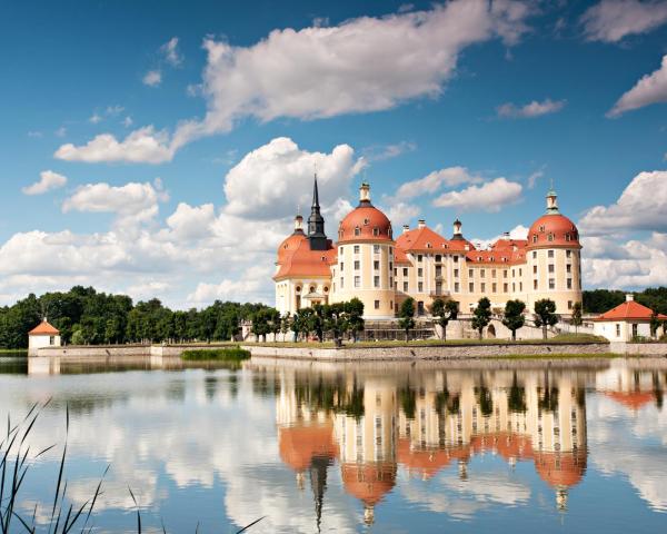 A beautiful view of Moritzburg.