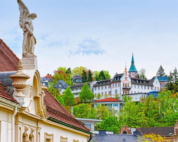 Krásný pohled na město Baden