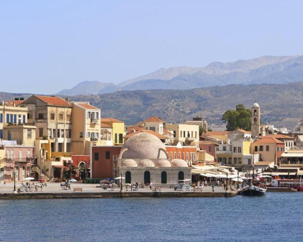 En smuk udsigt over Chania