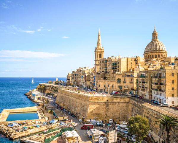 A beautiful view of Valletta.