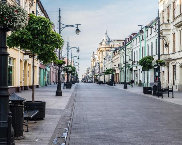 Čudovit pogled na mesto Litzmannstadt