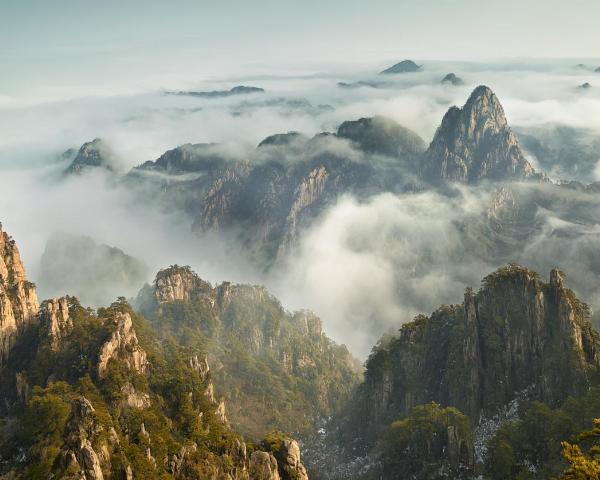 A beautiful view of Huangshan Mountain