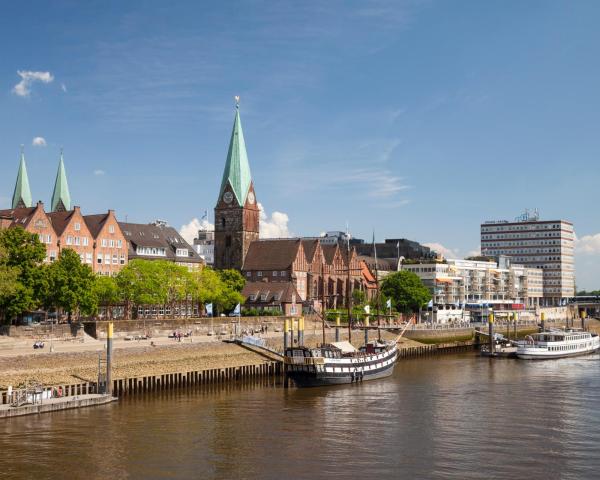 Bremen şehrinden güzel bir manzara