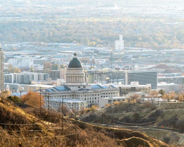 Krásny pohľad na mesto Salt Lake City